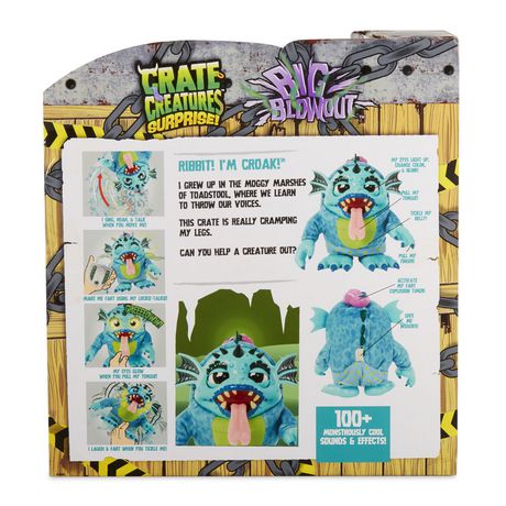 Crate Creatures Surprise Big BLOWOUT Croak With Lockie Talkie and 100 Sounds for sale online 