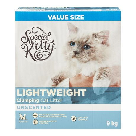 Special Kitty  Lightweight Clumping Unscented Cat Litter Value Size, 9 Kg