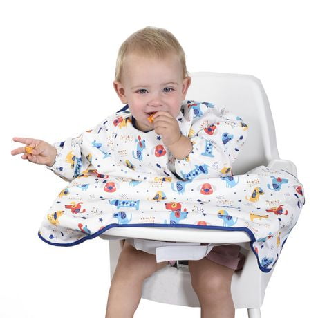 George Baby Baby Bib, Water resistant, Washable, Stain and Odor resistant, Oversized Coverall Bib