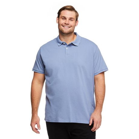 George Big Men's Short Sleeve Pique Polo | Walmart Canada