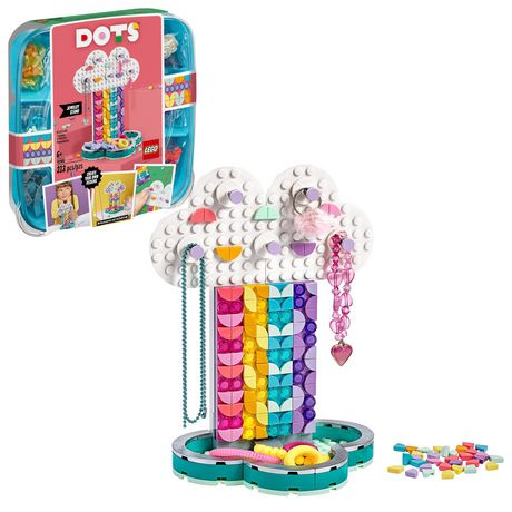 Lego Dots Rainbow Jewelry Stand 41905 Diy Craft Decorations Toy Kit (213 Pieces) Multi