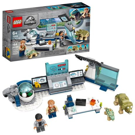 LEGO Jurassic World Dr. Wu's Lab: Baby Dinosaurs Breakout 75939 Toy Building Kit (164 Pieces)