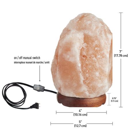 Naturel de l'Himalaya Rose Rock Sel Lampe Ampoule & UK Plug inclus 2-3 Kg Sel Lampe