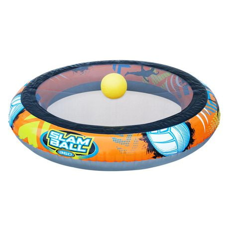 Banzai SLAM BALL 360 – Jeu de piscine ou pelouse gonflable à haute énergie - dès 8 ans pour enfants dès 8 ans
