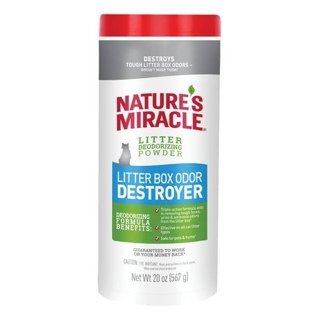 Désodorisant pour bac à litière Nature's Miracle 20oz Désodorisant pour bac à litière Nature's Miracle, 20 onces