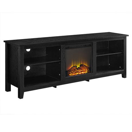 Manor Park Minimal Farmhouse Fireplace TV Stand for TV's up to 78"- Multiple Finishes