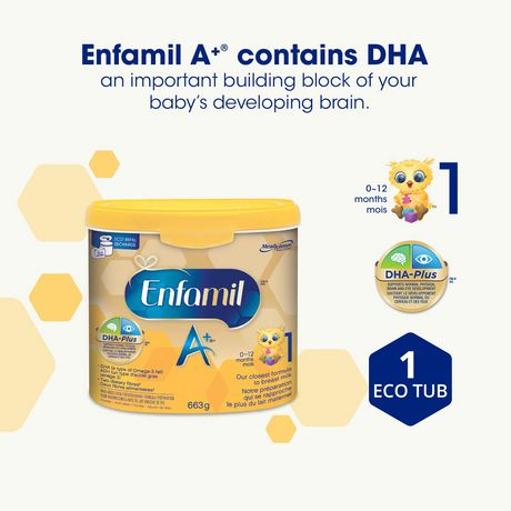 Enfamil A+® Infant Formula - Powder Tub - 663g | Walmart Canada