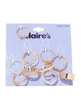 CLAIRES 10ON RING BP GOLD CHAIN - Walmart.ca