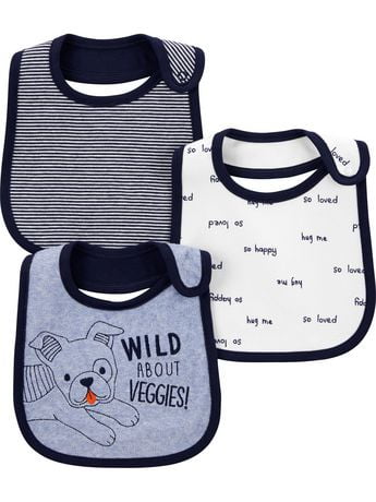 UPC 194133135545 product image for Child Of Mine By Carter's Child Of Mine Made By Carter's Boys 3-Pack Bibs -  | upcitemdb.com