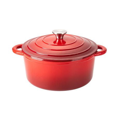 Hamilton Beach 5.5 Quart Cast Iron Dutch Oven, Red | Walmart Canada