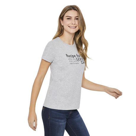 George Women's Graphic Crew Neck Tee | Walmart Canada