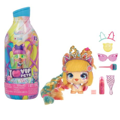 VIP Pets Color Boost - Includes 1 VIP Pets Doll, 9 Surprises, 6 Accessories