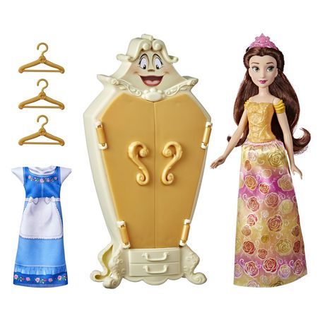 Château La Belle et la Bête Pack Poupée Princesse et Kit Accessoires Jeux Disney 