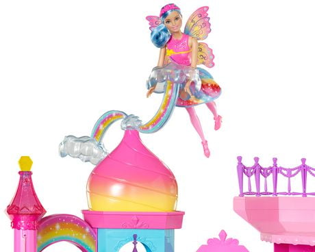 barbie rainbow cove princess castle playset