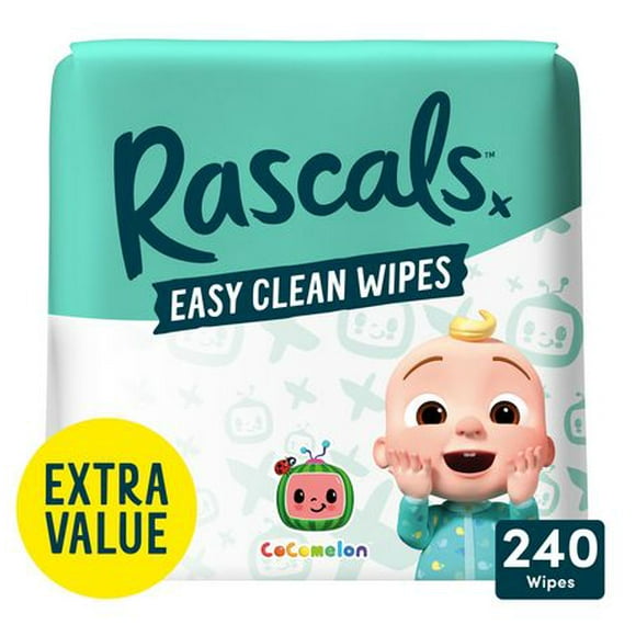 Les lingettes Rascals Easy Clean CoComelon