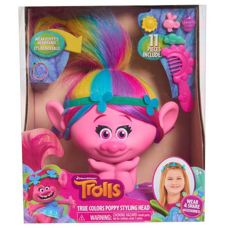 Trolls True Colors Poppy Styling Head | Walmart Canada