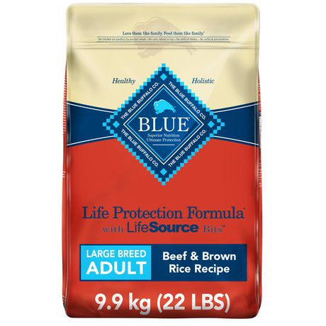 Blue Buffalo Large Breed Adult Chicken and Brown Rice Dry Dog Food 9.9kg 9.9kg Walmart