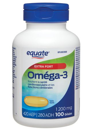 Equate Extra Strength Omega-3 Softgels 1200mg 420 EPA/280 DHA, | Walmart  Canada