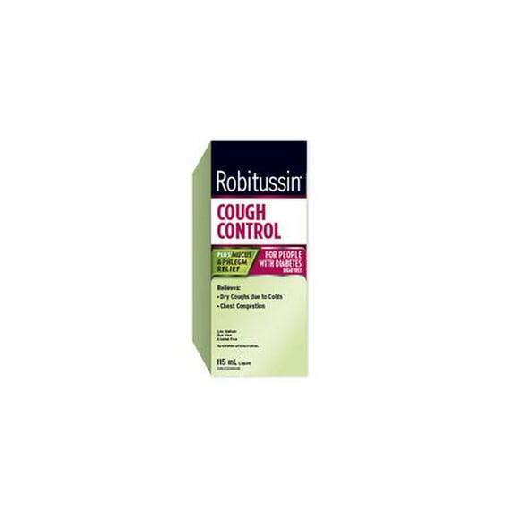 Robitussin Cough Control for People with Diabetes, 115 mL