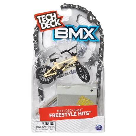 Tech Deck BMX Freestyle Hits, BMX Finger Bike with Little Ramp Obstacle, Sunday Bikes