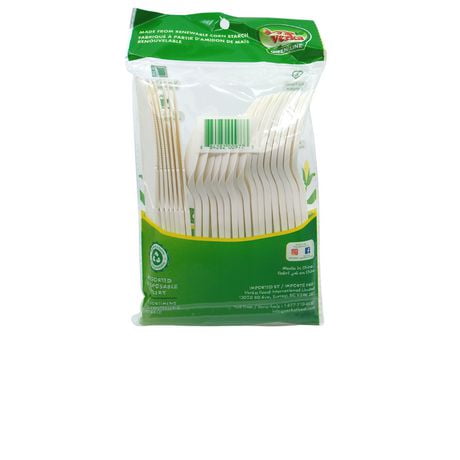 Verka GREEN LINE Assorted Cutlery (24 EA x 16), Renewable Corn Starch
