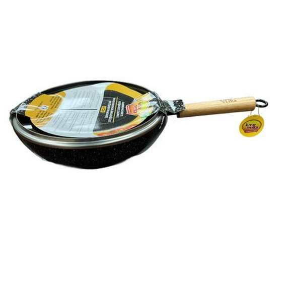 Verka Aluminium Wok With Lid 26cm (marble coating non-stick), Suitable for an endless range of dishes.