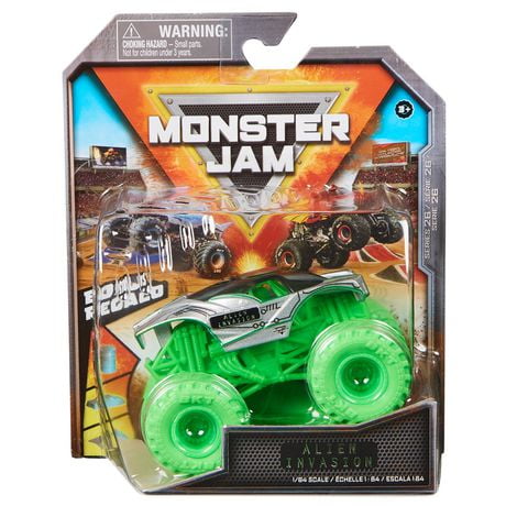 Monster Jam, Official Alien Invasion Monster Truck, Die-Cast Vehicle, 1 ...