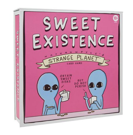 Hasbro Sweet Existence, A Strange Planet Family-Friendly Party Card Game Inspired By The Webcomic And Books By Nathan W. Pyle Multi