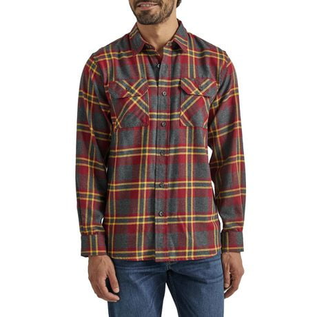 Wrangler Men's Flannel Button Front Shirt - Walmart.ca