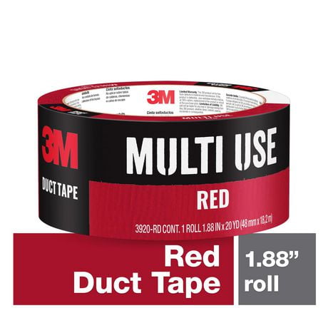 3M™ Multi-Purpose Duct Tape, 3920-RD, Red, 1.88 in x 20 yd, 1 Per Pack