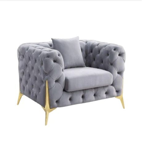 Chaise longue Finick en velours doux