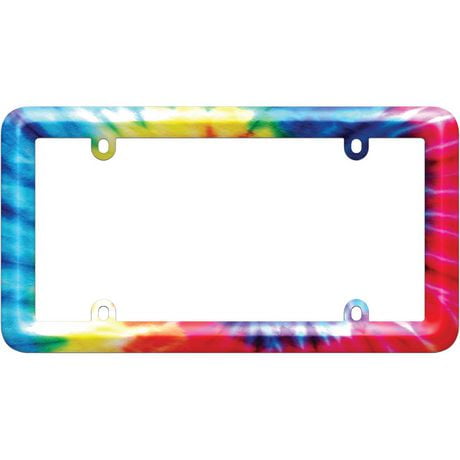 Cruiser Accessories Bold Graphics Tie Dye License Plate Frame, Fits 15x30cm License Plate