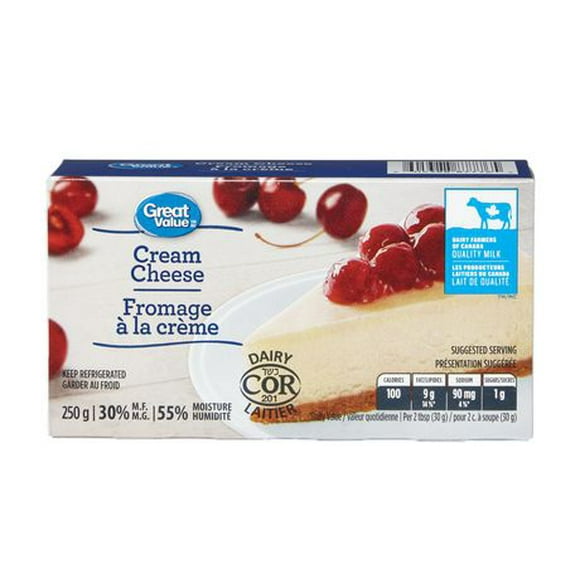 Great Value Cream Cheese, 250 g