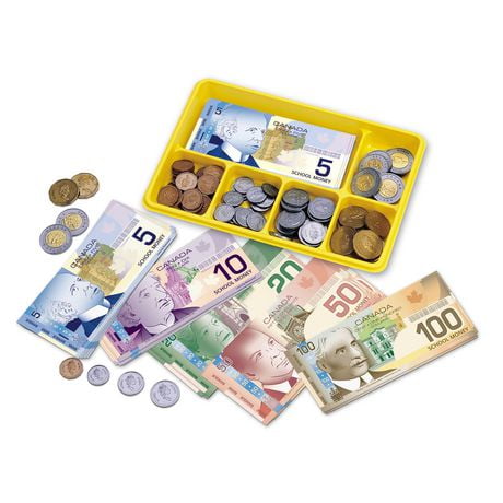 Canadian Currency X-Change Activity Set, Play Money, 211 Pieces, Ages 5+