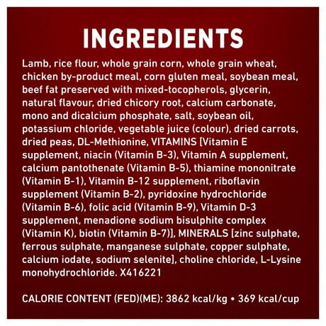 is purina one lamb and rice good for dogs