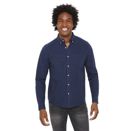 George Men's Patterned Oxford Shirt | Walmart Canada