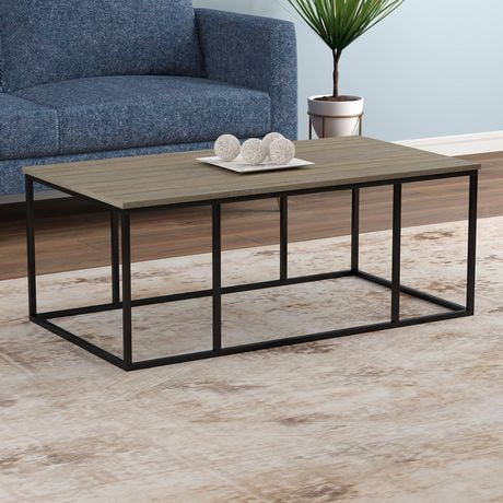 Safdie & Co. Coffee table, Side table for living room. Excellent end couch table for any living room décor Dark Taupe
