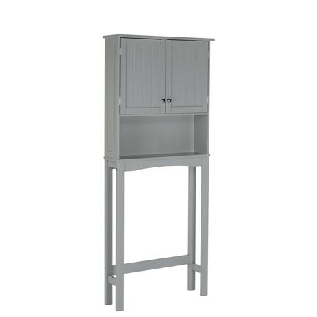 Ashland Collection Maison RiverRidge® Armoire Space Saver, 27,44 po. (larg) x 64,88 po. (haut) x 7,81 po. (profondeur), gris