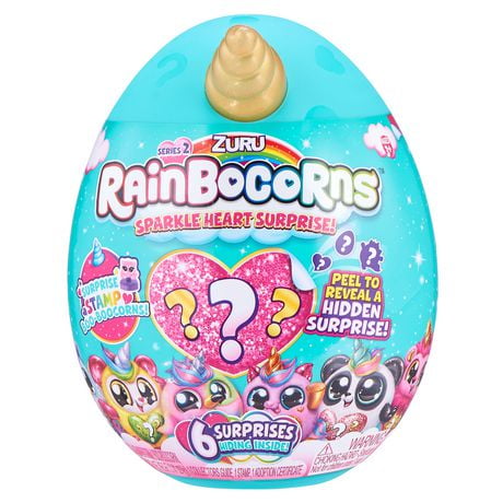 Rainbocorns Sparkle Heart Surprise Series 2 by ZURU (Monkey) | Walmart ...