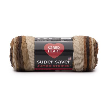 Red Heart® Super Saver® Jumbo Yarn, Acrylic #4 Medium, 10oz/283g, 482 Yards
