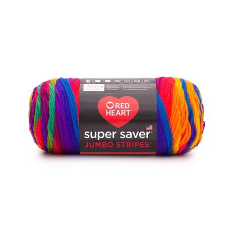 Red Heart® Super Saver® Jumbo Yarn, Acrylic #4 Medium, 10oz/283g, 482 Yards