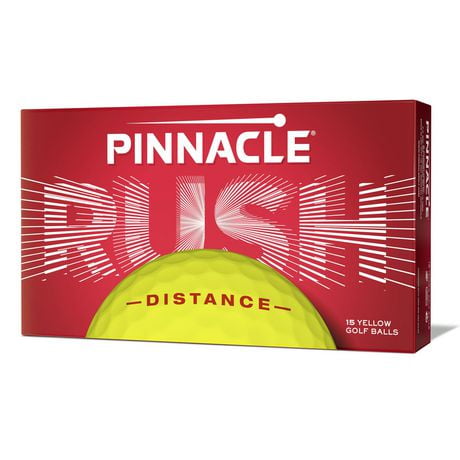 Pinnacle Rush Distance Yellow Golf Balls