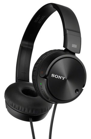 Casque d'écoute supra-auriculaire avec suppression de bruit de Sony, noir -  MDRZX110NC Écouteurs ZX110