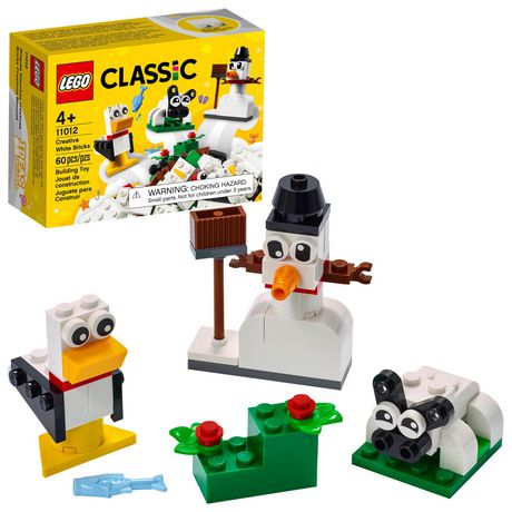 Lego Classic Creative White Bricks 11012 Building Kit; Kids Toy (60 Pieces) Multicolor