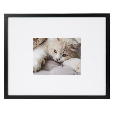 Gallery 16 x 20" to 8 x 10" Black, Black photo frame