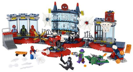 spiderman lair lego