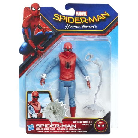 Marvel Spider-Man Homecoming Spider-Man Homemade Suit 6 Inch Figure ...