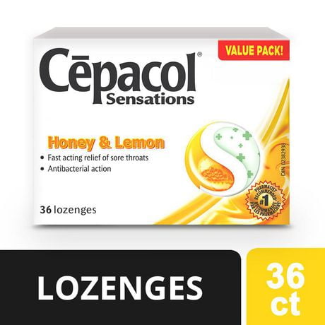 Cepacol® Sensations Honey and Lemon, Sore Throat  Lozenges, 36 count