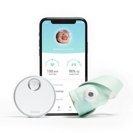Owlet Baby Care Owlet Smart Sock Baby Monitor (3Rd Gen) White/Green