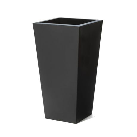 Step2 Tremont Square Tapered Planter Tall (Onyx Black)